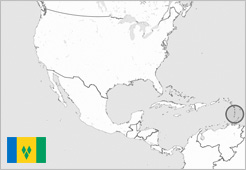 Mapa San Vicente y Granadinas